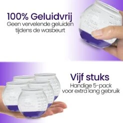 BluGo Doseerbol 5 Stuks - Wasbollen - Doseerdop - Drogerballen - Wasballen - Herbruikbaar - Maataanduiding - 150ml -HG Winkel 1200x1200 1175