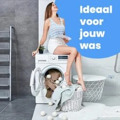 DRYQUICK Drogerballen- Wasbollen- Duurzaam Schapenwol - Herbruikbaar- 6 XL Wasballen Wit -HG Winkel 1200x1200 1180