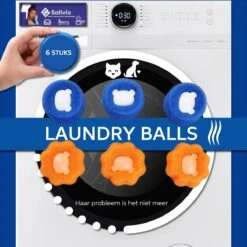 Salivio Laundryballs - 8x Wasbol Set - Huisdieren Haar Verwijderen - Wasbollen - Drogerballen - Energiebesparend - Wasverzachter - Milieuvriendelijk Wassen 8 Salivio Laundryballs - 8x Wasbol Set - Huisdieren Haar Verwijderen - Wasbollen - Drogerballen - Energiebesparend - Wasverzachter - Milieuvriendelijk Wassen -HG Winkel 1200x1200 1224
