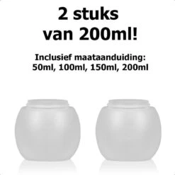 Dayshake Doseerbol Met Maataanduidingen (2 Stuks) - 200 Ml- Vloeibaar Wasmiddel Doseren - Wasbol - Herbruikbaar - Plastic - Voor Wasmachine - Alternatief Voor Doseerdop -HG Winkel 1200x1200 1242