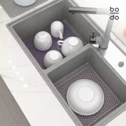 BODO Gootsteenmat Siliconen Donker Grijs - 34.5 X 34.5 Cm - Keuken Accessoires - Gootsteen Beschermer - Onderzetters Siliconen - Anti Kras 13 BODO Gootsteenmat Siliconen Donker Grijs - 34.5 X 34.5 Cm - Keuken Accessoires - Gootsteen Beschermer - Onderzetters Siliconen - Anti Kras -HG Winkel 1200x1200 1428