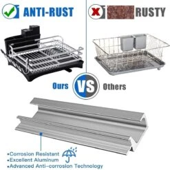 Doogo® Afdruiprek Met Bestekkorf En Lekbak Voor Keukenborden En Bestek Afdruiprek Met Draaibare Uitloop -HG Winkel 1200x1200 1492