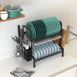 Dish Drying Rack Drainer Afdruiprek Metaal Afvoerafdruiprek Met Druppelbak Black Decker Droogrek Zwart Afdruiprek Brabantiaafdruiprek Metaal Muur -HG Winkel 1200x1200 1816