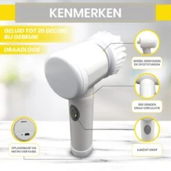 Lenga Elektrische Schoonmaakborstel - 5 In 1 Borstel - Oplaadbaar - Wasborstel - Schoonmaakmiddelen - Schrobborstels 10 Lenga Elektrische Schoonmaakborstel - 5 In 1 Borstel - Oplaadbaar - Wasborstel - Schoonmaakmiddelen - Schrobborstels -HG Winkel 1200x1200 1900