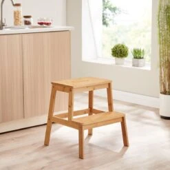 ACAZA Krukje In 2 Niveaus - Houten Opstapje - Bruin -HG Winkel 1200x1200 1903