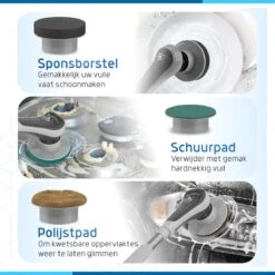 Qualitics Elektrische Schoonmaakborstel - Roterende Polijstmachine - Schrobborstel - Poetsmachine - Vloerreiniger Met 10 Opzetstukken 13 Qualitics Elektrische Schoonmaakborstel - Roterende Polijstmachine - Schrobborstel - Poetsmachine - Vloerreiniger Met 10 Opzetstukken -HG Winkel 1200x1200 1909