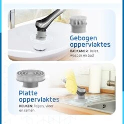 Qualitics Elektrische Schoonmaakborstel - Roterende Polijstmachine - Schrobborstel - Poetsmachine - Vloerreiniger Met 10 Opzetstukken 18 Qualitics Elektrische Schoonmaakborstel - Roterende Polijstmachine - Schrobborstel - Poetsmachine - Vloerreiniger Met 10 Opzetstukken -HG Winkel 1200x1200 1914