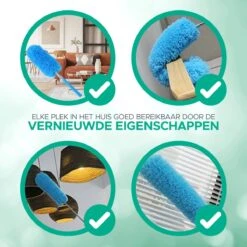 WITTS Telescopische Plumeau Met Telescoopsteel - 60 Tot 140 Cm - Uitschuifbaar - Blauw -HG Winkel 1200x1200 2042