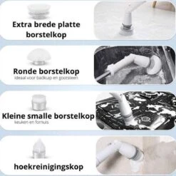 Elektrische Scrubber - Veelzijdige Schrobborstel - Elektrische Schoonmaakborstel - Binnen En Buiten Schoonmaken 10 Elektrische Scrubber - Veelzijdige Schrobborstel - Elektrische Schoonmaakborstel - Binnen En Buiten Schoonmaken -HG Winkel 1200x1200 2085
