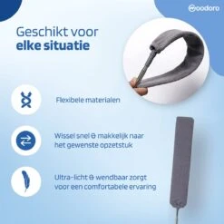 Woodoro Ragebol Uitschuifbaar Complete 9-Delige Set - Verstelbare Telescoopsteel - Plumeau - RVS - Zwart & Grijs -HG Winkel 1200x1200 2111