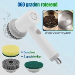 Elektrische Schoonmaakborstel - Schrobborstel - Handborstel - Schuurborstel - Schrobber - Badkamer - Toilet - Keuken -HG Winkel 1200x1200 2133
