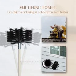 Waay Lifestyle Schoorsteenveegset - Schoorsteenborstel 6 Meter - Schoorsteenreiniger - Schrobborstels - Schoorsteenveger - Flexibele Steel - Geschikt Voor Boormachine - Wit -HG Winkel 1200x1200 2172