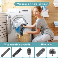ForDig 7-Delige Plumeau Set - Duster Met Telescoopsteel Uitschuifbaar Tot 250 Cm - Inclusief Ragebol / Voegenborstel / Microvezel Doek / Chenille Borstel - Wasbaar - 360 Graden Draaibaar 15 ForDig 7-Delige Plumeau Set - Duster Met Telescoopsteel Uitschuifbaar Tot 250 Cm - Inclusief Ragebol / Voegenborstel / Microvezel Doek / Chenille Borstel - Wasbaar - 360 Graden Draaibaar -HG Winkel 1200x1200 2202