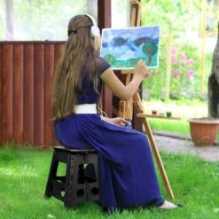 Buxibo - Kruk - Krukje - Keukentrap - Keukentrapje - Opvouwbaar Trapje - Keuken/Badkamer/Schuur Trapje - 29 X 24 X 40cm -HG Winkel 1200x1200 2235