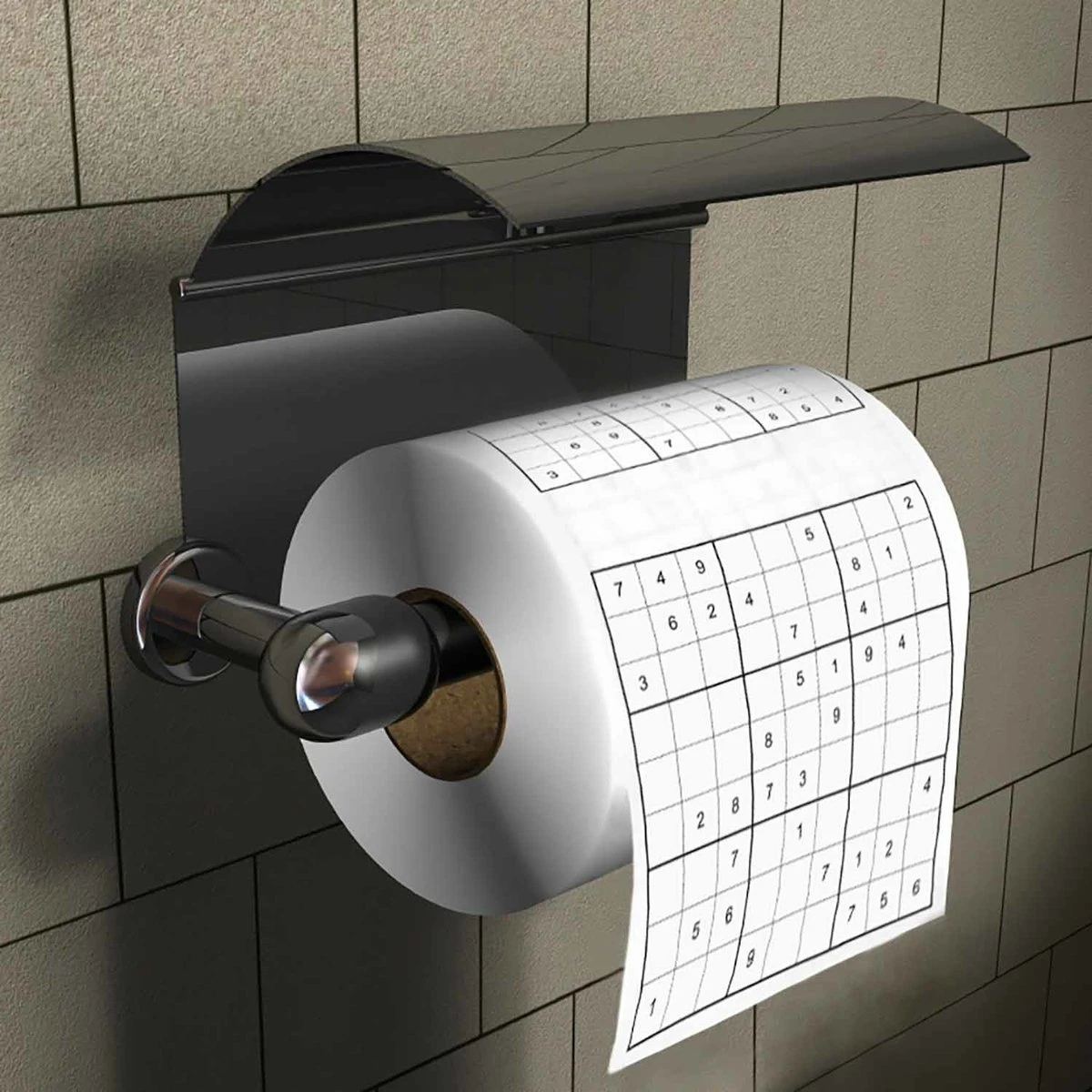 MikaMax Sudoku WC Papier - Sudoku - Iedervel Een Andere Sudoku - Toiletpapier - Puzzels - Puzzel 3 MikaMax Sudoku WC Papier - Sudoku - Iedervel Een Andere Sudoku - Toiletpapier - Puzzels - Puzzel - Afbeelding 3