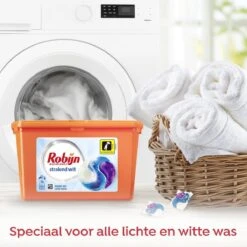 Robijn Stralend Wit 3 In 1 Wascapsules Speciaal Voor De Witte Was - 40 Wasbeurten Kwartaalbox -HG Winkel 1200x1200 503