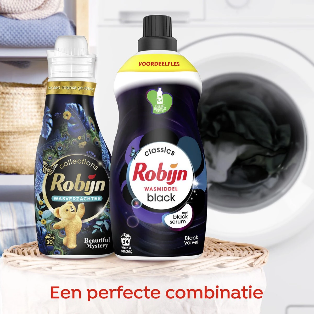 4x Robijn Klein & Krachtig Wasmiddel Black Velvet 1,19 Liter 4 4x Robijn Klein & Krachtig Wasmiddel Black Velvet 1,19 Liter - Afbeelding 4