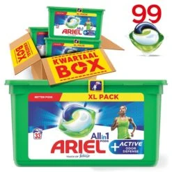 Ariel All In 1 Pods Actieve Geurbestrijding Wasmiddel - Voordeelverpakking 3 X 33 Wasbeurten - Wasmiddel Pods -HG Winkel 1200x1200 690