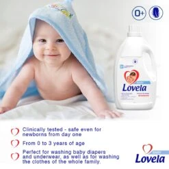 Lovela Baby - Hypoallergeen Wasmiddel Voor Het Wassen Van Gekleurde Baby- En Kinderkleding - 1.45 Liter -HG Winkel 1200x1200 758
