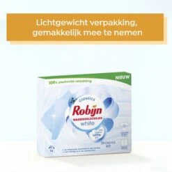 Robijn Classics Stralend Wit Wasmiddeldoekjes - 4 X 16 Wasstrips - Voordeelverpakking -HG Winkel 1200x1200 777