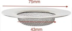 JvB - Gootsteen Zeef 2 Stuks RVS Buitenmaat 7.5 Cm Binnenmaat 4,3 Cm - Zeef - Gootsteen - Haar Opvanger Haar Vanger - Vuil Tegenhouden -HG Winkel 1200x519