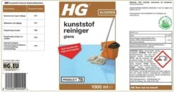 HG Kunststofreiniger Glans - Glansherstel - Geschikt Voor O.a. Pvc, Gietvloeren En Linoleum -HG Winkel 1200x637