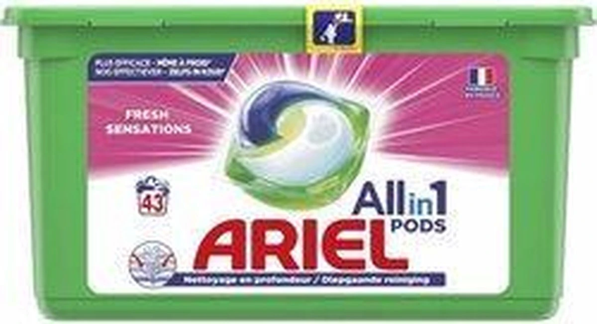 Ariel All In 1 Wasmiddel Pods Fresh Sensations - 3x43 Wasbeurten - Halfjaarbox 12 Ariel All In 1 Wasmiddel Pods Fresh Sensations - 3x43 Wasbeurten - Halfjaarbox - Afbeelding 12