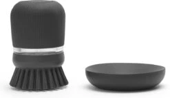 Brabantia Sink Side Afwasborstel - Met Zeepdispenser- Dark Grey -HG Winkel 1200x688