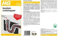 HG Keukenontstopper - 1L - De NR1 Ontstopper - Biologisch Afbreekbaar -HG Winkel 1200x741