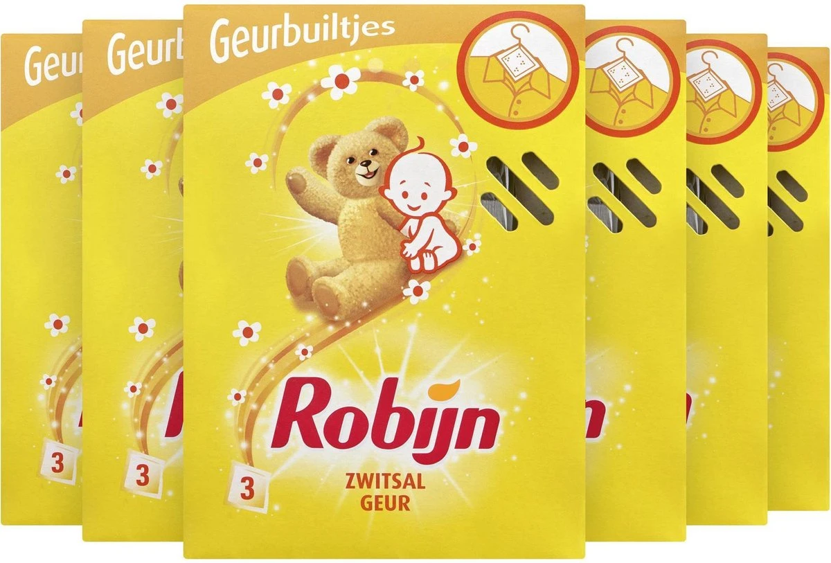 Robijn Geurbuiltje Zwitsal - 6 X 3 Stuks - Voordeelverpakking 1 Robijn Geurbuiltje Zwitsal - 6 X 3 Stuks - Voordeelverpakking