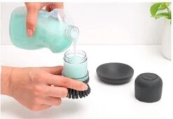 Brabantia Sink Side Afwasborstel - Met Zeepdispenser- Dark Grey -HG Winkel 1200x824