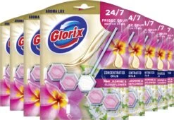 Glorix Aroma Lux Pink Jasmine & Elderflower Toiletblokken - 9 Stuks - Voordeelverpakking -HG Winkel 1200x827 1