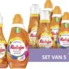 Robijn Color & Passiebloem Wasmiddel En Wasverzachter Pakket - 5 Stuks - Voordeelpakket