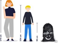 Wonair - Waszak Groot - 60x90cm - Zwart - Met Trekkoord En Draagband -HG Winkel 1200x877 1