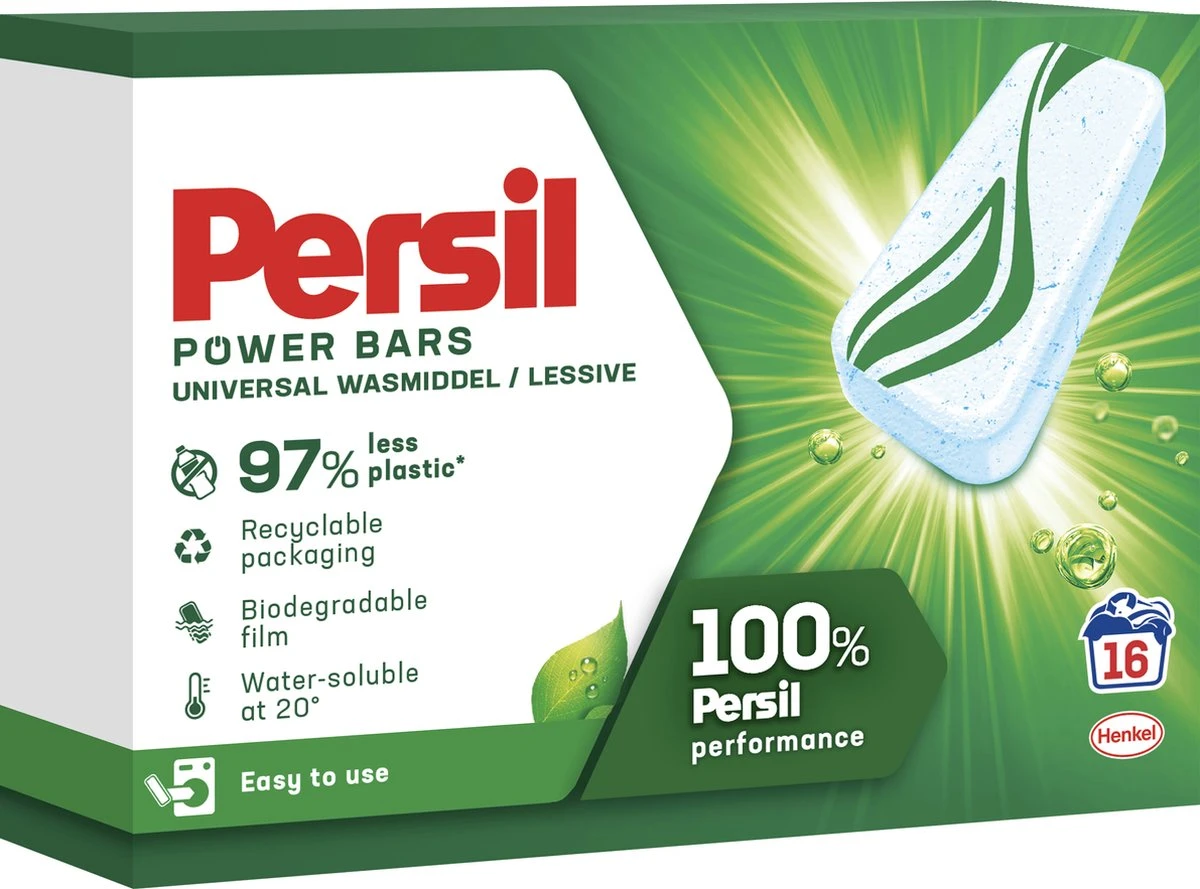 Persil® Persil Power Bars Universal Wasmiddel - Voordeelverpakking - 9 X 16 Wasbeurten 3 Persil® Persil Power Bars Universal Wasmiddel - Voordeelverpakking - 9 X 16 Wasbeurten - Afbeelding 3