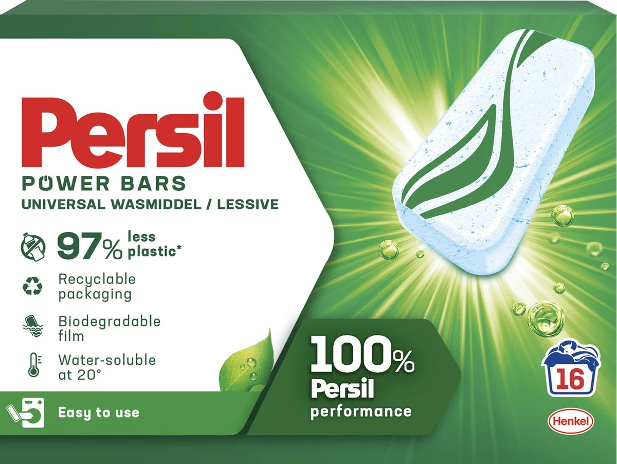 Persil® Persil Power Bars Universal Wasmiddel - Voordeelverpakking - 9 X 16 Wasbeurten 2 Persil® Persil Power Bars Universal Wasmiddel - Voordeelverpakking - 9 X 16 Wasbeurten - Afbeelding 2
