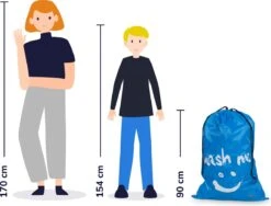 Wonair - Waszakken Voor Wasgoed - 60x90cm - Hemelsblauw - Met Trekkoord -HG Winkel 1200x913 1