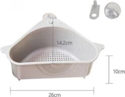 Merkloos Gootsteenorganiser Grijs - Sponshouder - Aanrecht Organiser - Vaatdoek Houder - Gootsteen Organiser - Gootsteen Bakje - Gootsteen Organiser- Gootsteenorganiser - Gootsteen Houder - Gootsteenzeef -HG Winkel 1200x932