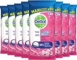 Dettol - Schoonmaakdoekjes - Power & Fresh - Kersenbloesem - 80 Stuks X8 -HG Winkel 1200x942 2