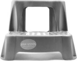 Grijs Kinderkrukje/opstapje Met 2 Treden 35 Cm - Keuken/badkamer Krukjes/opstapjes Voor Kinderen -HG Winkel 1200x955 3