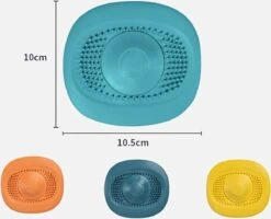 Merkloos Luxe Doucheputje Afvoer Plug Zeef Stopper Stop - Universele Haarfilter Haarvanger Gootsteenstop Afvoerstop Onderdeel Afvoerputje Stopper Putje Rooster Voor Wastafel Gootsteen Spoelbak Bad Douchebak Keuken Wasbak Badkuip Aanrecht - Siliconen - Blauw -HG Winkel 1200x970 3