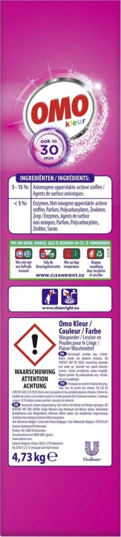 Omo Kleur XXL Waspoeder Voor De Gekleurde Was - 80 Wasbeurten -HG Winkel 272x1200 1