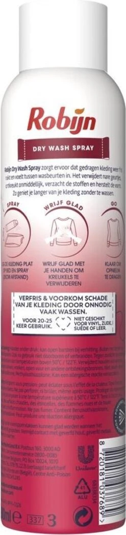 Robijn Pink Sensation Dry Wash Spray 200 Ml 9 Robijn Pink Sensation Dry Wash Spray 200 Ml -HG Winkel 284x1200 2