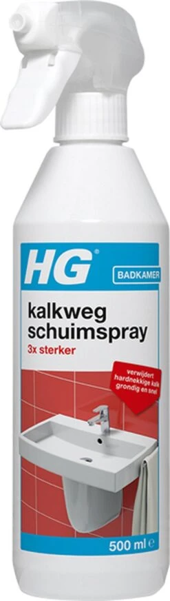 HG Kalkweg Schuimspray 3x Sterker - 500ml - Verwijdert Extreme Kalkresten - 100% Opgelost, 100% Resultaat -HG Winkel 340x1200 1