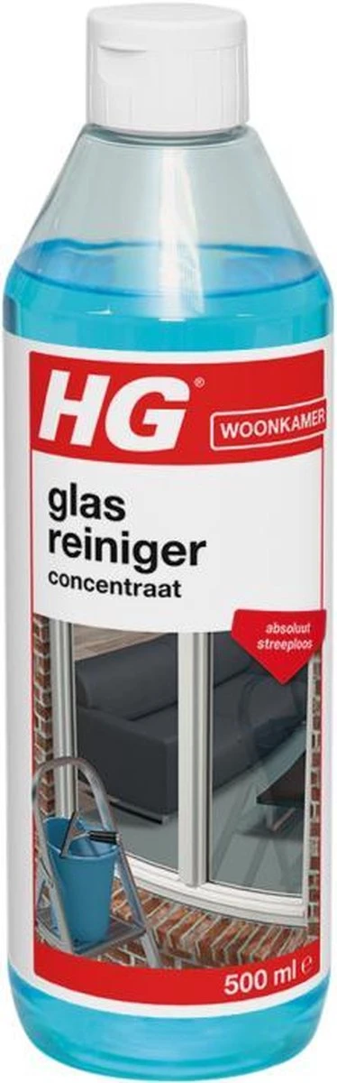 HG Glasreiniger Concentraat - 500ml - Reinigt Streeploos - De Keuze Van Professionele Glazenwassers 1 HG Glasreiniger Concentraat - 500ml - Reinigt Streeploos - De Keuze Van Professionele Glazenwassers