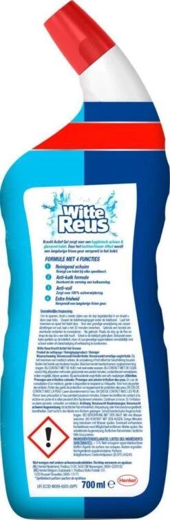 Witte Reus Toiletreiniger - Kracht Actief Gel Oceaan - Voordeelverpakking 10 X 700ml 15 Witte Reus Toiletreiniger - Kracht Actief Gel Oceaan - Voordeelverpakking 10 X 700ml -HG Winkel 393x1200 5
