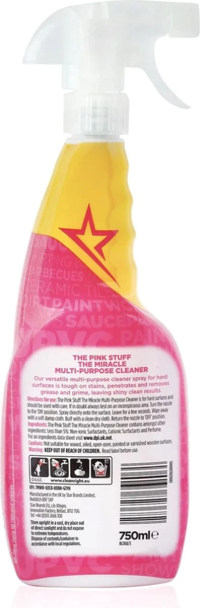 The Pink Stuff The Miracle Allesreiniger 750 Ml 5 The Pink Stuff The Miracle Allesreiniger 750 Ml - Afbeelding 5