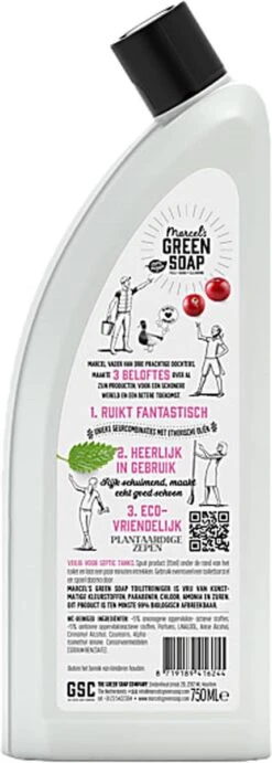 Marcel's Green Soap Toiletreiniger Patchouli & Cranberry - 750 Ml -HG Winkel 429x1200 1