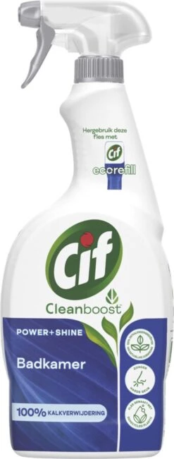 Cif CleanBoost Power & Shine Badkamer Spray - 6 X 750 Ml - Voordeelverpakking -HG Winkel 455x1200 1