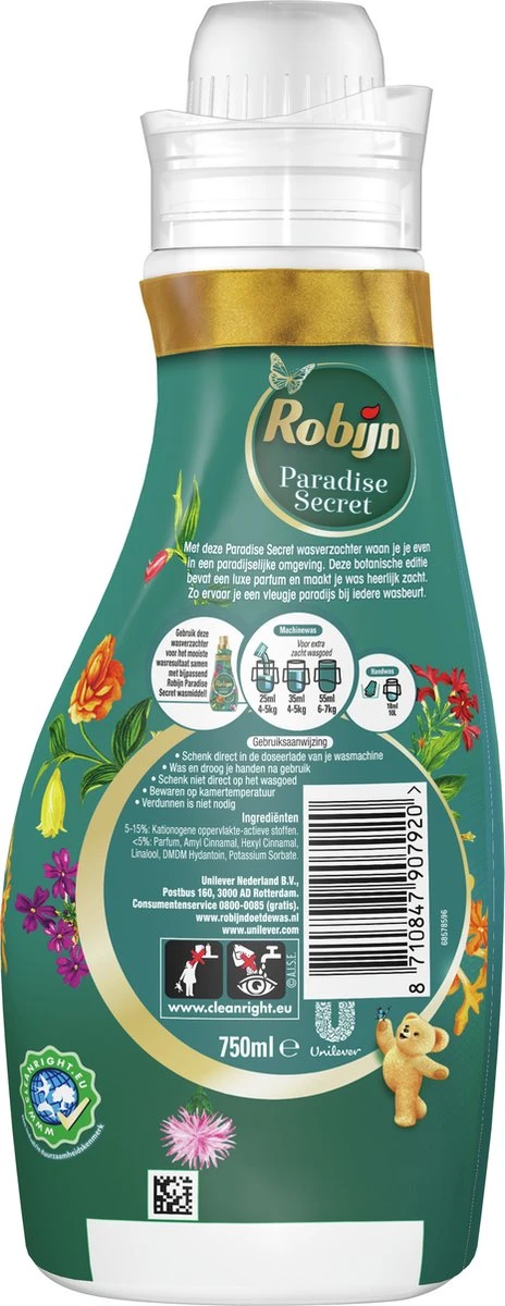 Robijn Collections Paradise Secret Wasverzachter - 8 X 30 Wasbeurten - Voordeelverpakking 3 Robijn Collections Paradise Secret Wasverzachter - 8 X 30 Wasbeurten - Voordeelverpakking - Afbeelding 3